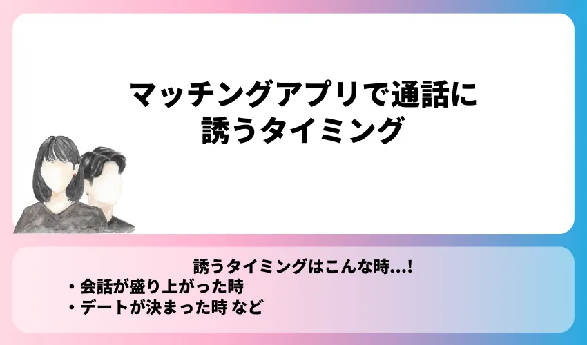 マッチングアプリで通話に誘うタイミング